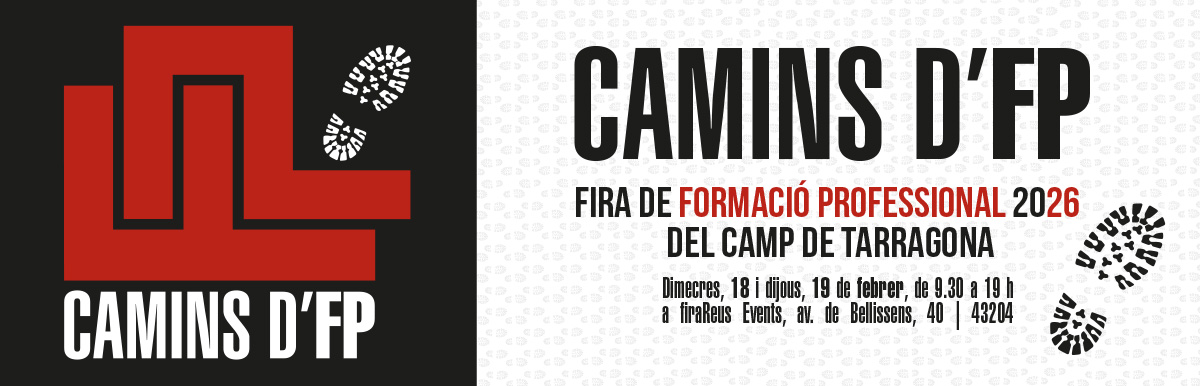 imatge banner: Camins d'FP 2026, la Fira de Formació Professional del Camp de Tarragona