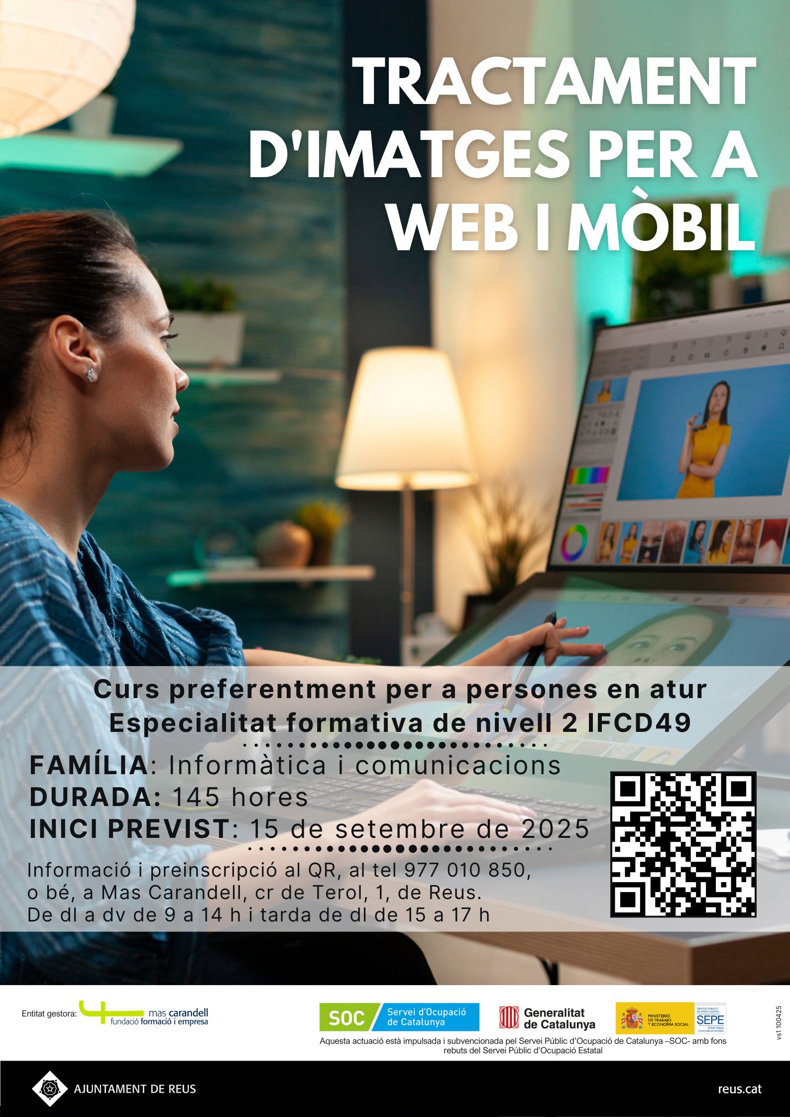 Imatge coberta de Sessió informativa del curs de Tractament d'imatges per a web i mòbil (IFCD49)