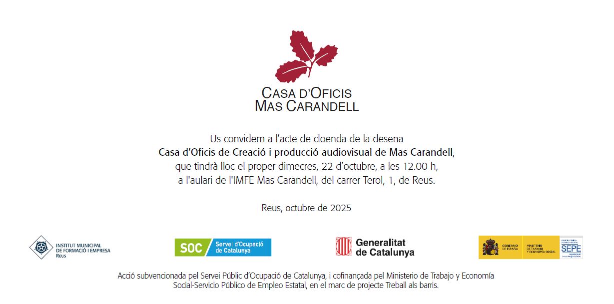 Invitació a la cloenda